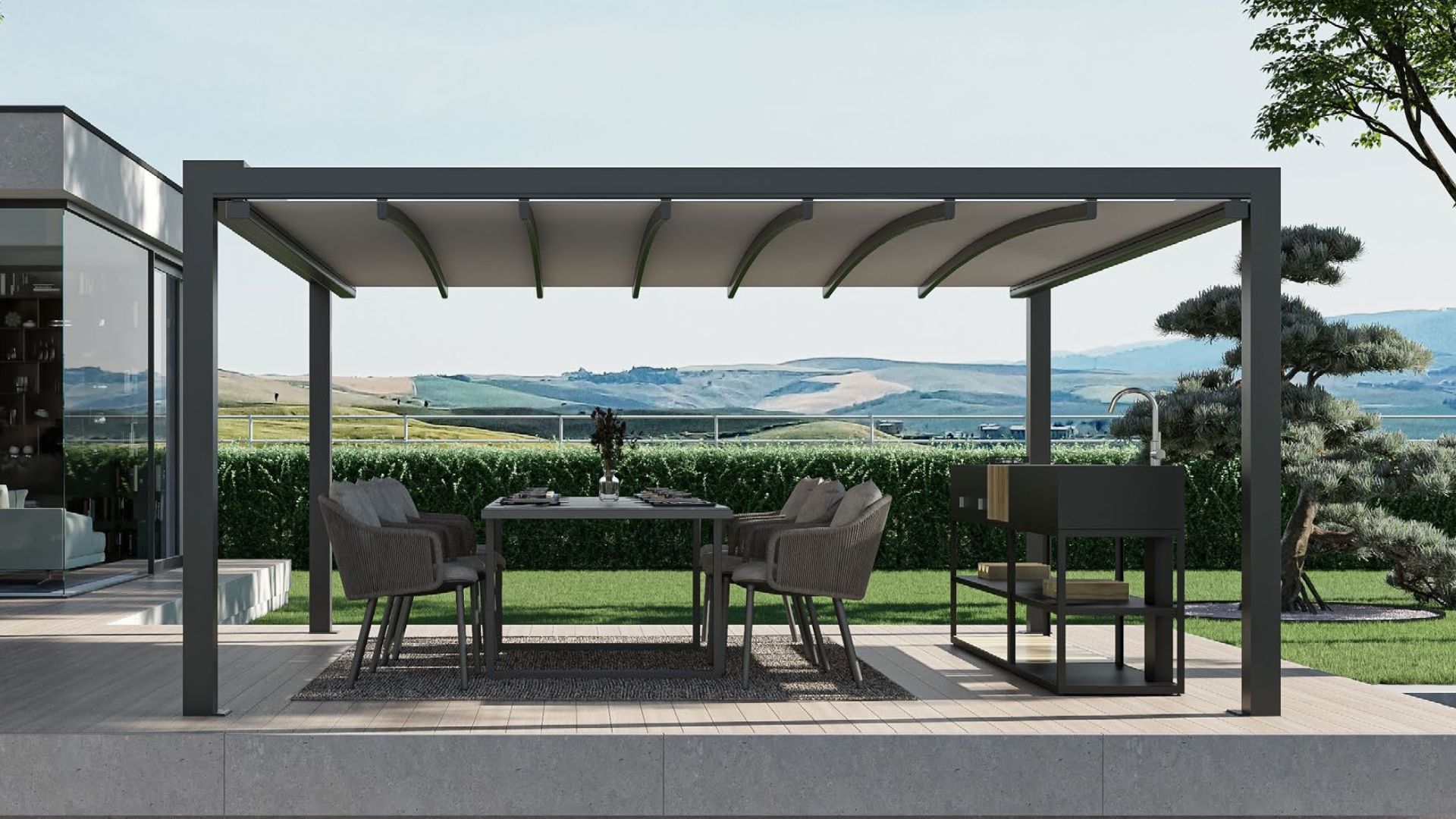 pérgola de vanguardia